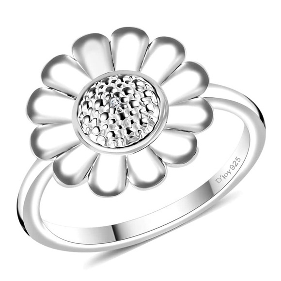 Diamond Accent Ring in Sterling Silver - Picture 7 of 9